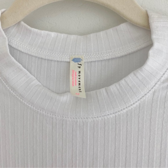 FREE PEOPLE Blissed Out Long Sleeve Top — Small — Arctic White — NEW - Picture 3 of 7